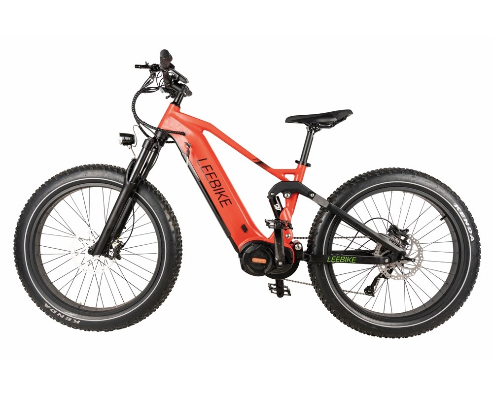 Lee954 Elektro-Mountainbike mit Mittelmotor und Fatbike-Reifen
   